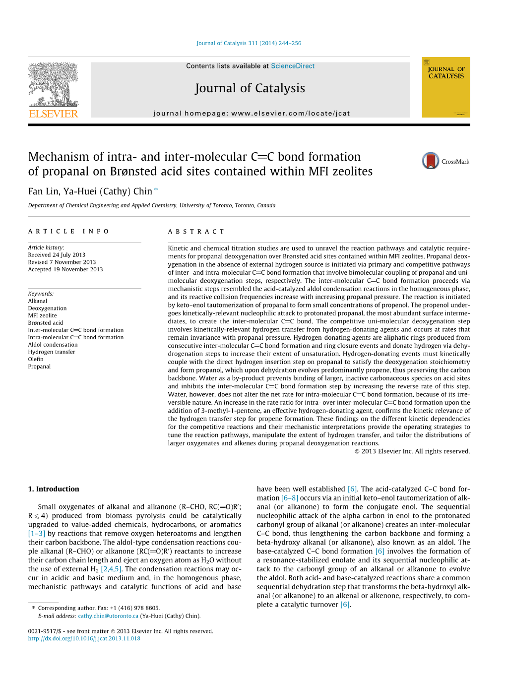 Mechanism of Intra- and Inter-Molecular CC Bond Formation