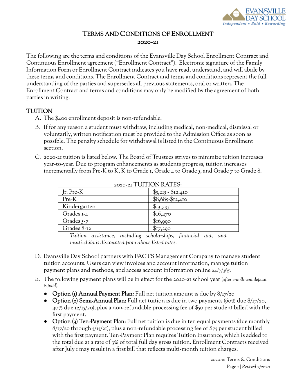 T Erms and C Onditions of E