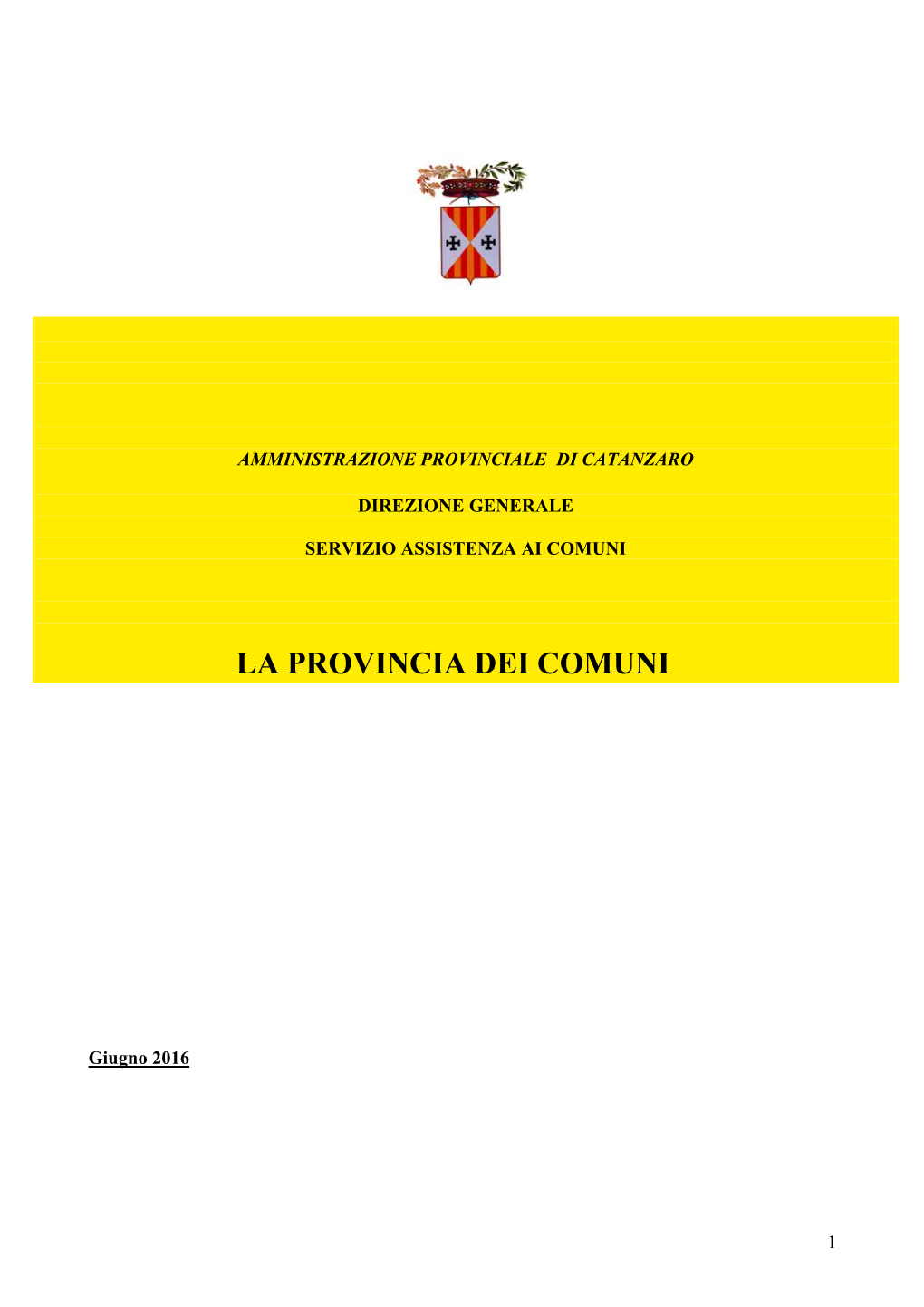 La Provincia Dei Comuni