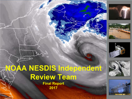 NOAA NESDIS Independent Review Team Final Report 2017 Preface