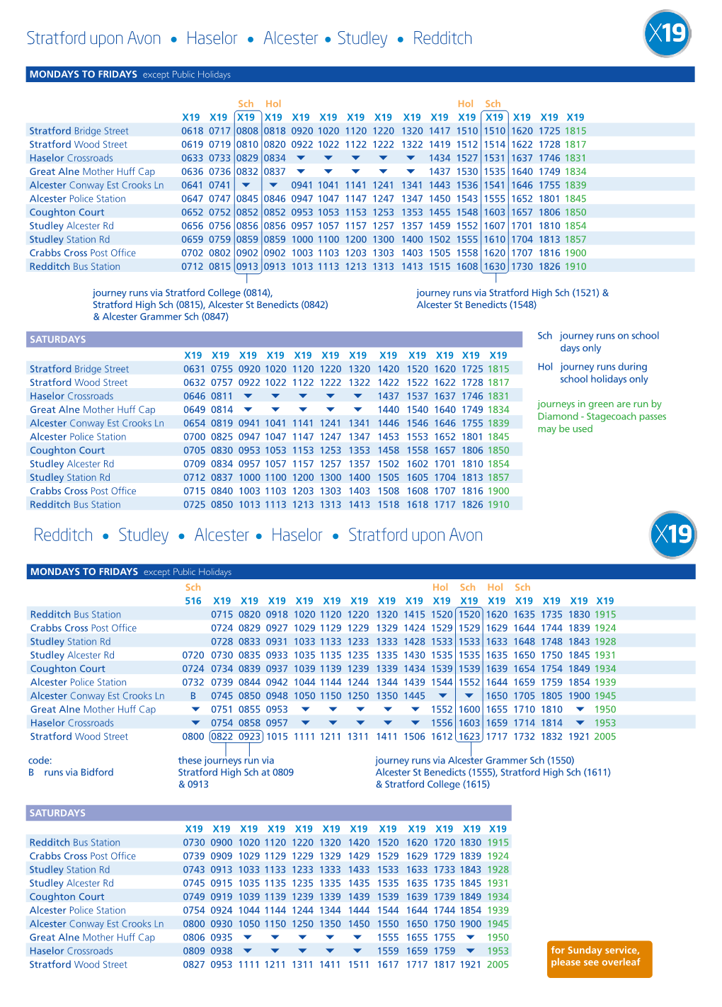 Stratford Upon Avon Haselor Alcester Studley Redditch Redditch Studley