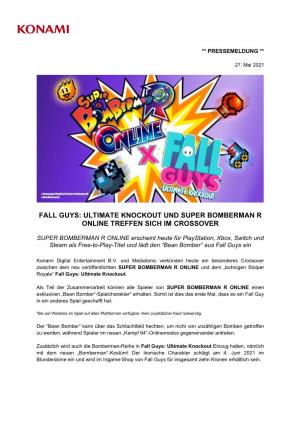 Fall Guys: Ultimate Knockout Und Super Bomberman R Online Treffen Sich Im Crossover