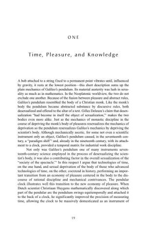 Time, Pleasure, and Knowledge