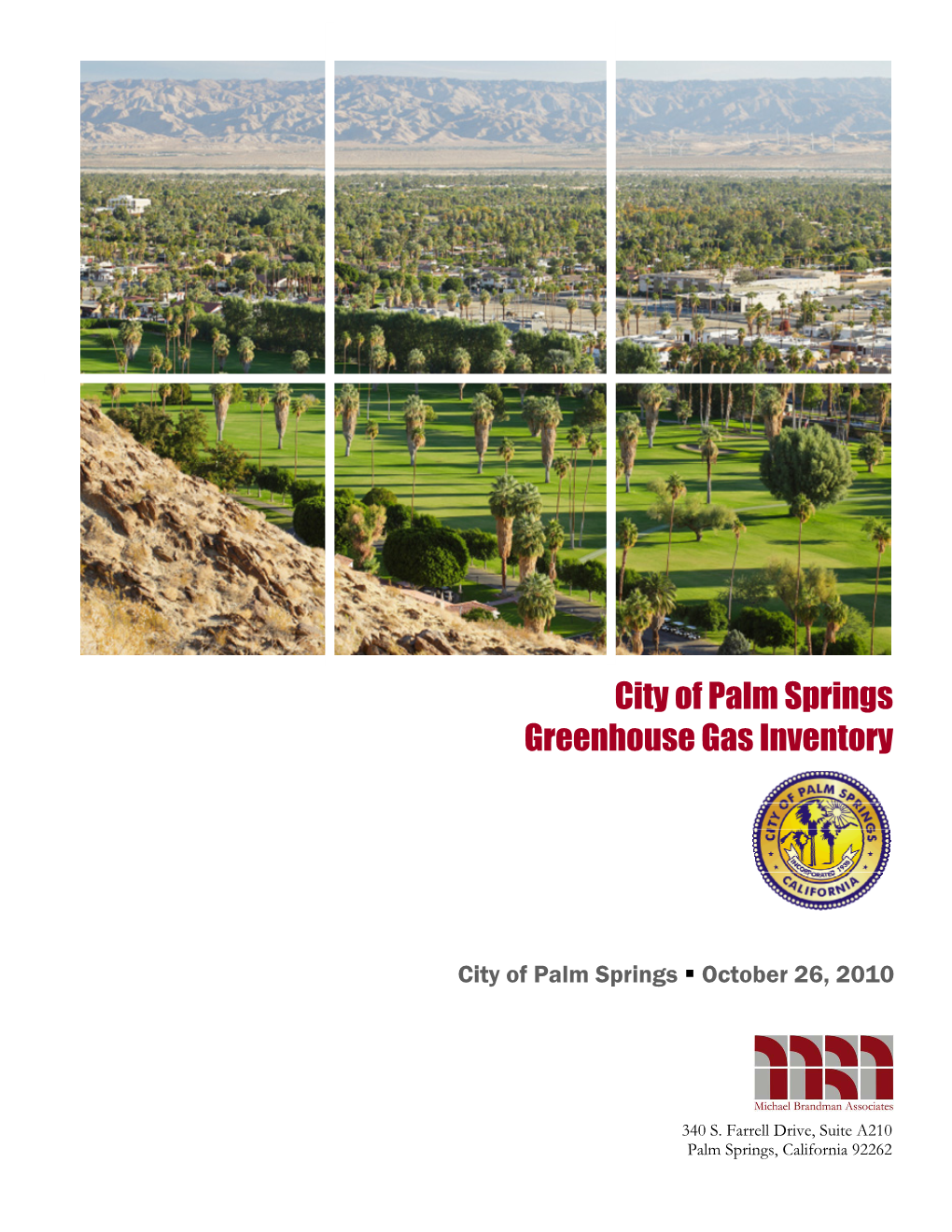 City of Palm Springs Greenhouse Gas Inventory