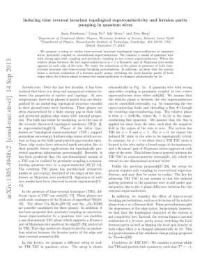 Arxiv:1305.4948V2 [Cond-Mat.Str-El] 14 Sep 2013 Eettpso S a Rs[6 7.Teepae Are Phases Superﬂuid of These Phase B 17]