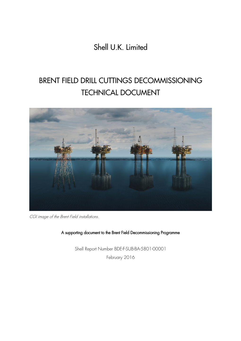 Brent Drill Cuttings TD