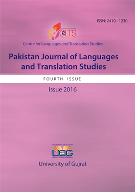 Pakistan Journal of Languages and Translation Studies Issue-IV