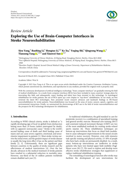 Exploring the Use of Brain-Computer Interfaces in Stroke Neurorehabilitation