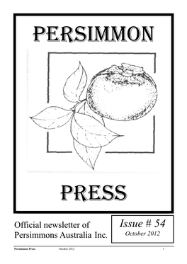 Persimmon Press – Issue 54 October 2012