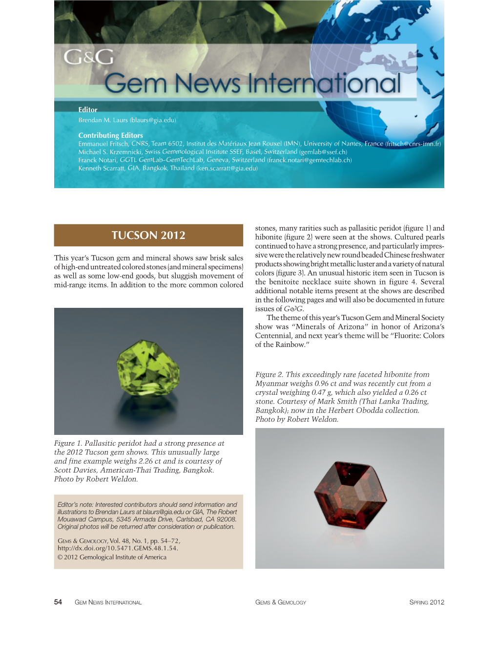 Spring 2012 Gem News International