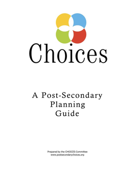 A Post-Secondary Planning Guide