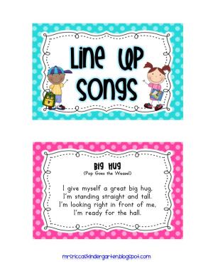 Line up Songs
