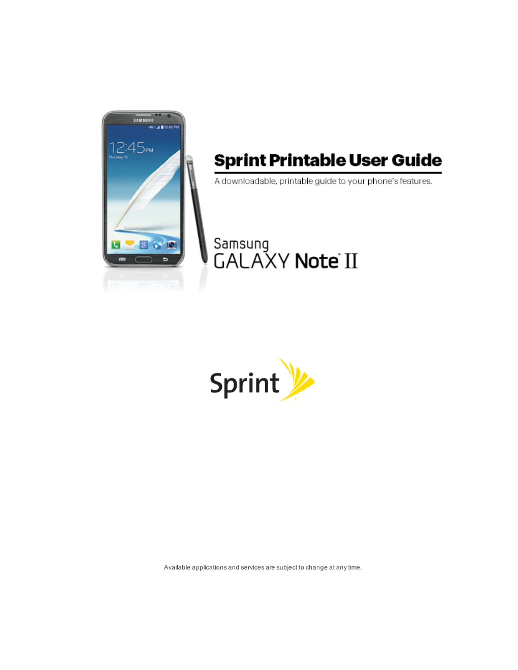 Samsung Galaxy Note II User Guide