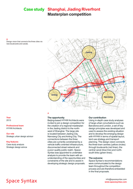 Case Study Shanghai, Jiading Riverfront Masterplan Competition