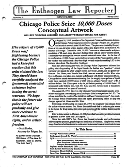 Ihe Jbialwogeiii Law Heporterjj Chicago Police Seize