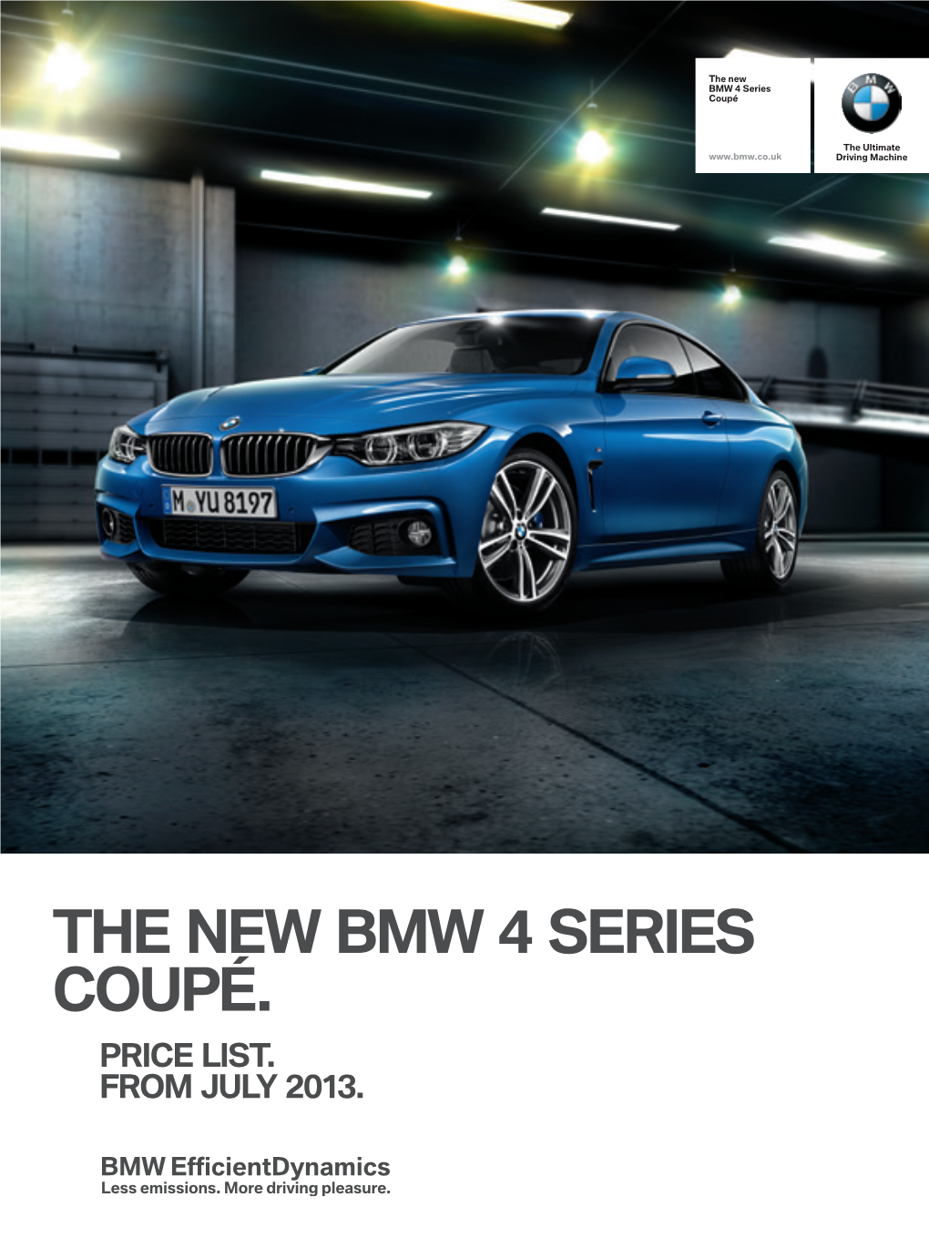 THE NEW BMW 4 Series Coupé. Price List