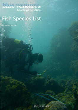 Fish Species List