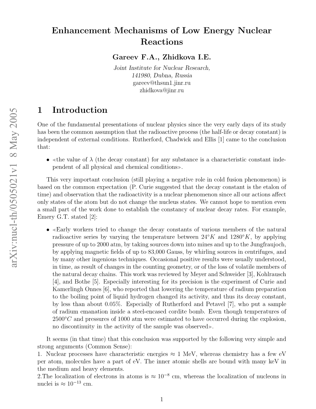 Enhancement Mechanisms of Low Energy Nuclear Reactions