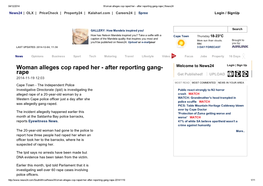 Woman Alleges Cop Raped Herанаafter Reporting Gang Rape