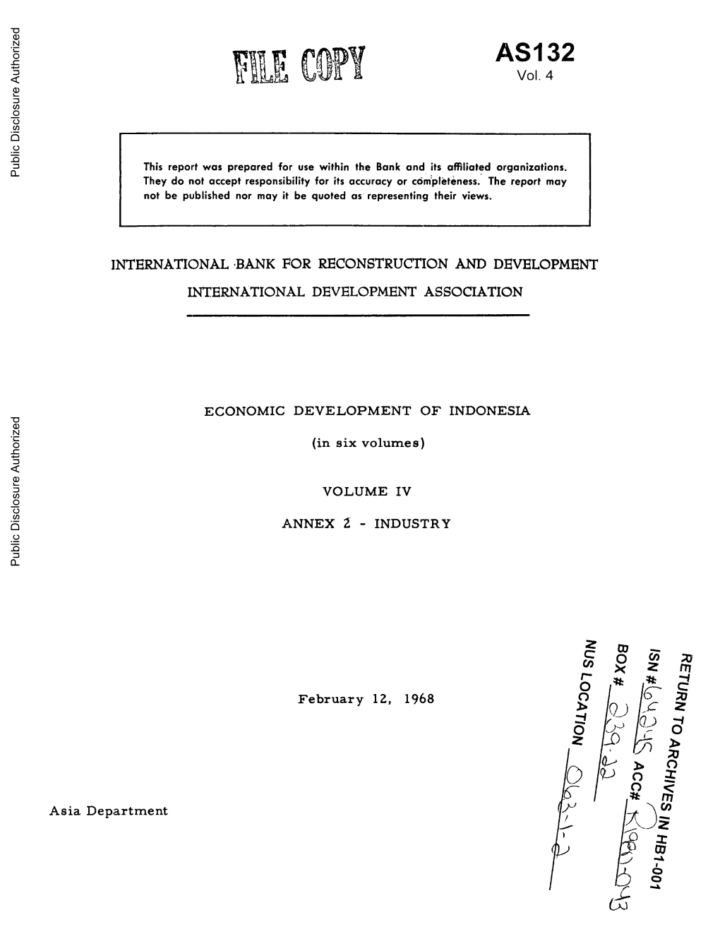 World Bank Document