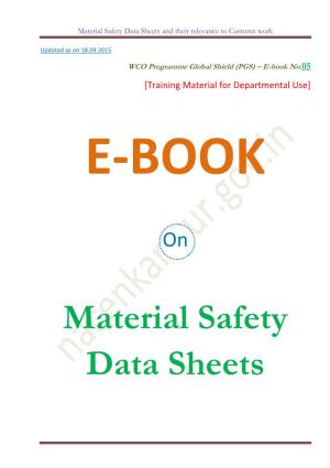 Material Safety Data Sheets and Their Relevance to Customs Work