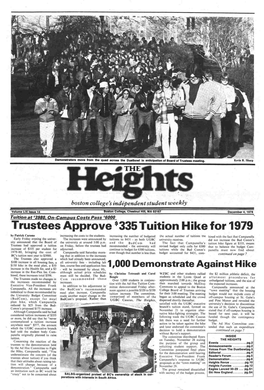 Trustees Approve $335 Tuition Hikefor 1979