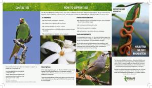 Mauritian Wildlife Brochure English [LR]