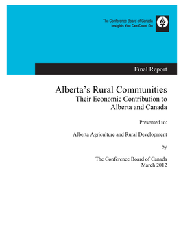 Alberta's Rural Communities