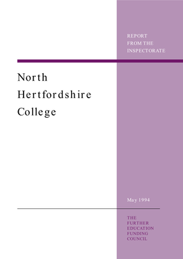 North Hertfordshire College