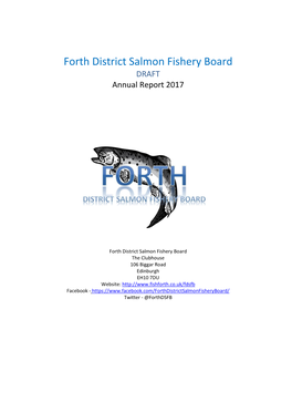 Forth District Salmon Fishery Board 2017 Annual Report