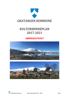 Gratangen Kommune Kulturminneplan 2017-2021