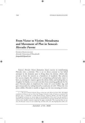 Metadrama and Movement of Plot in Seneca's Hercules Furens