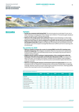 Bulgaria 01 2019-20 Better Governance, Better Economies