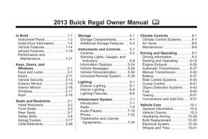 2013 Buick Regal Owner Manual M