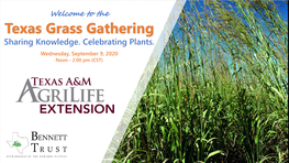 Texas Grass Gathering Presentations