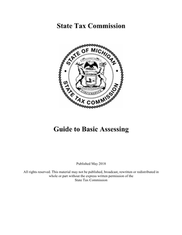 State Tax Commission Guide to Basic Assessing