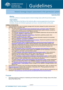 Guidelines: Historic Heritage Impact Assessment in the Permission System
