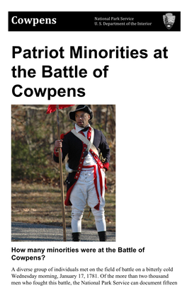 Patriot Minorities at the Battle of Cowpens