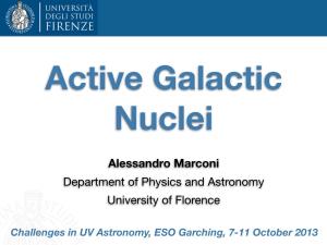 Alessandro Marconi Department of Physics and Astronomy University of Florence