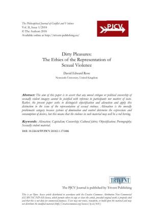 The Ethics of the Representation of Sexual Violence