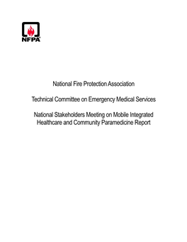 National Fire Protection Association Technical Committee On