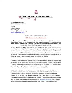 CFAS 2019 Chinese New Year Press Release