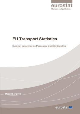 EU Transport Statistics – Eurostat Guidelines on Passengers Mobility