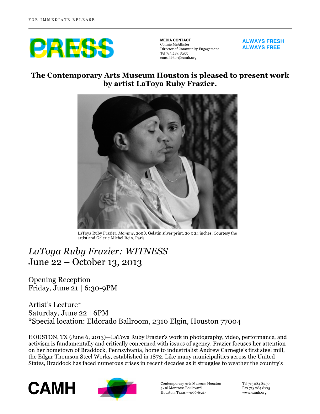 Latoya Ruby Fraizer | WITNESS