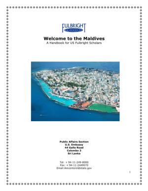 The Maldives a Handbook for US Fulbright Scholars