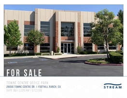 FOR SALE Towne Centre Office Park 26000 Towne Centre Dr