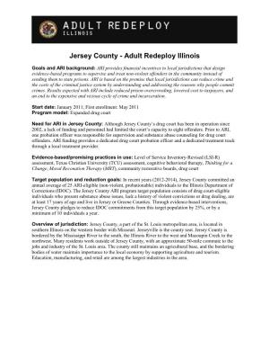 Jersey County - Adult Redeploy Illinois