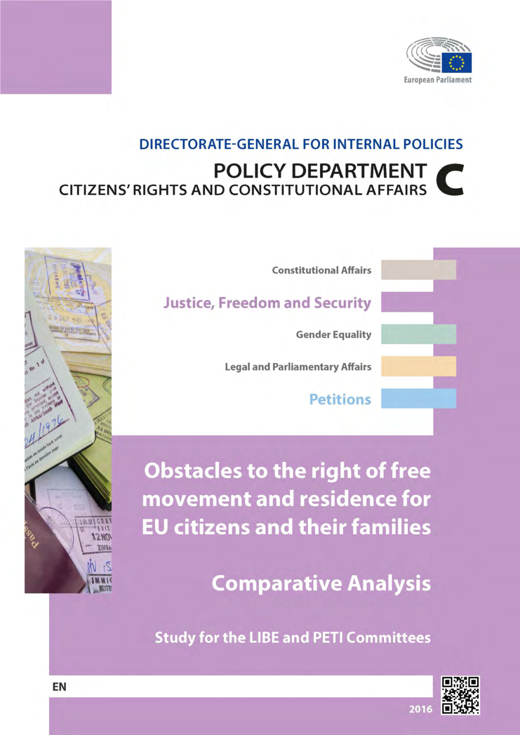 Obstacles to the Right of Free Movement of EU Citizens