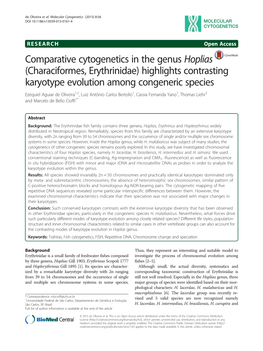 Highlights Contrasting Karyotype Evolution Among Congeneric Species