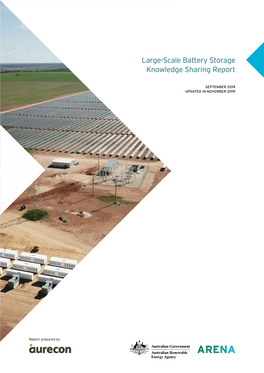 Large-Scale Battery Storage Knowledge Sharing Report